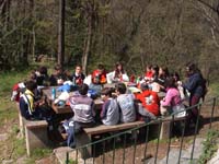 pranzo al sacco nell'area di sosta delle Conche