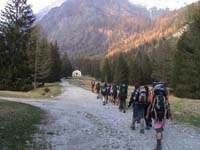 1° - arrivo al rifugio Brasca (mt.1304)