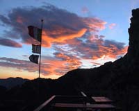 1°g - tramonto al rifugio Achille Papa