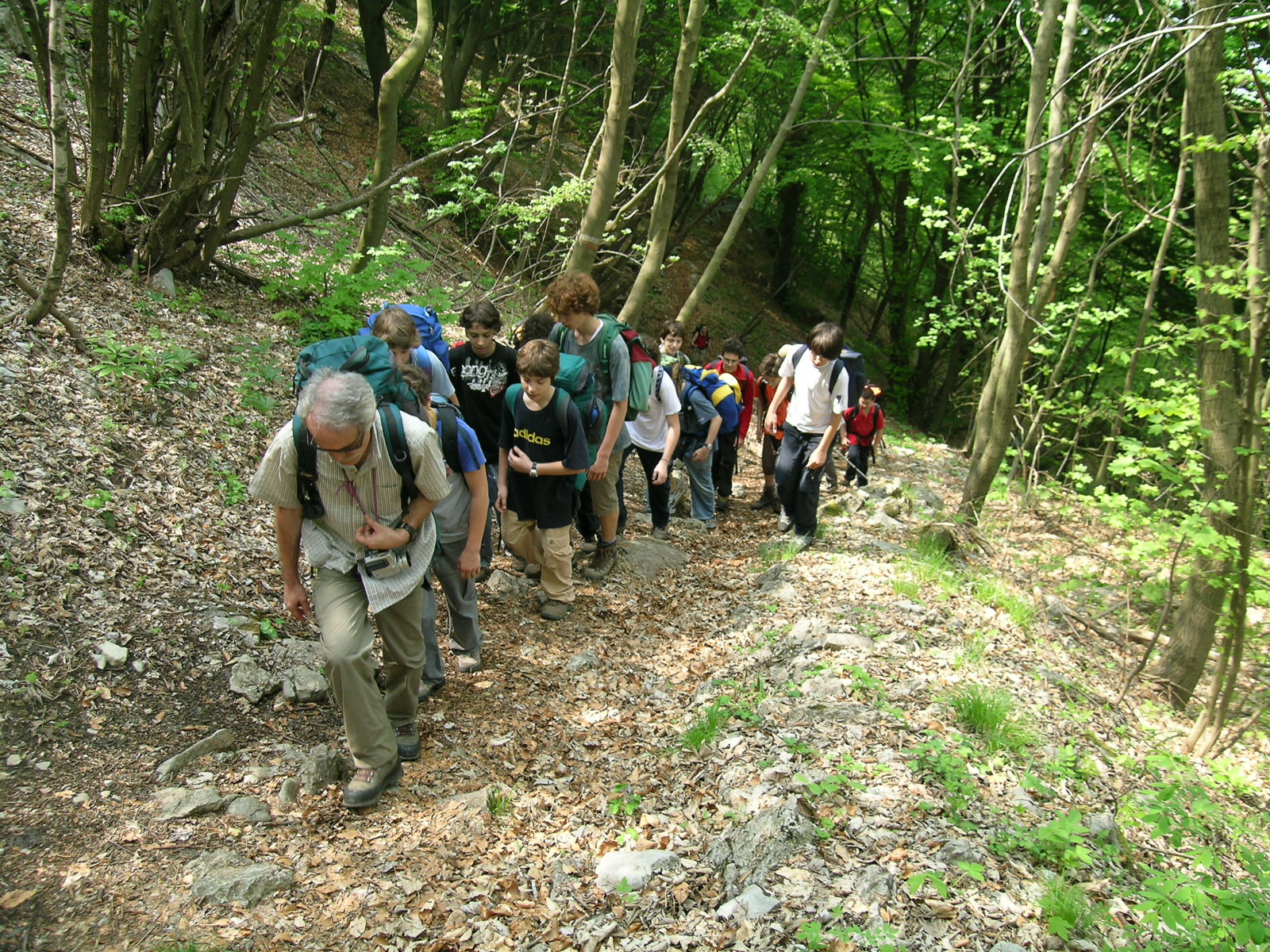 in salita